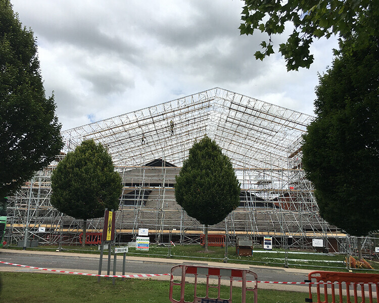Scaffold Refurbishment Project on Tidworth Gymnasium